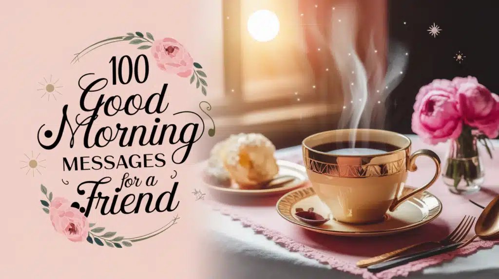 good morning messages for a friend