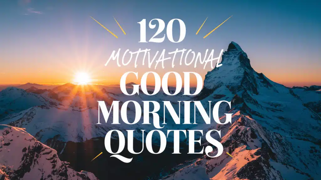 Motivational Good Morning Quotes