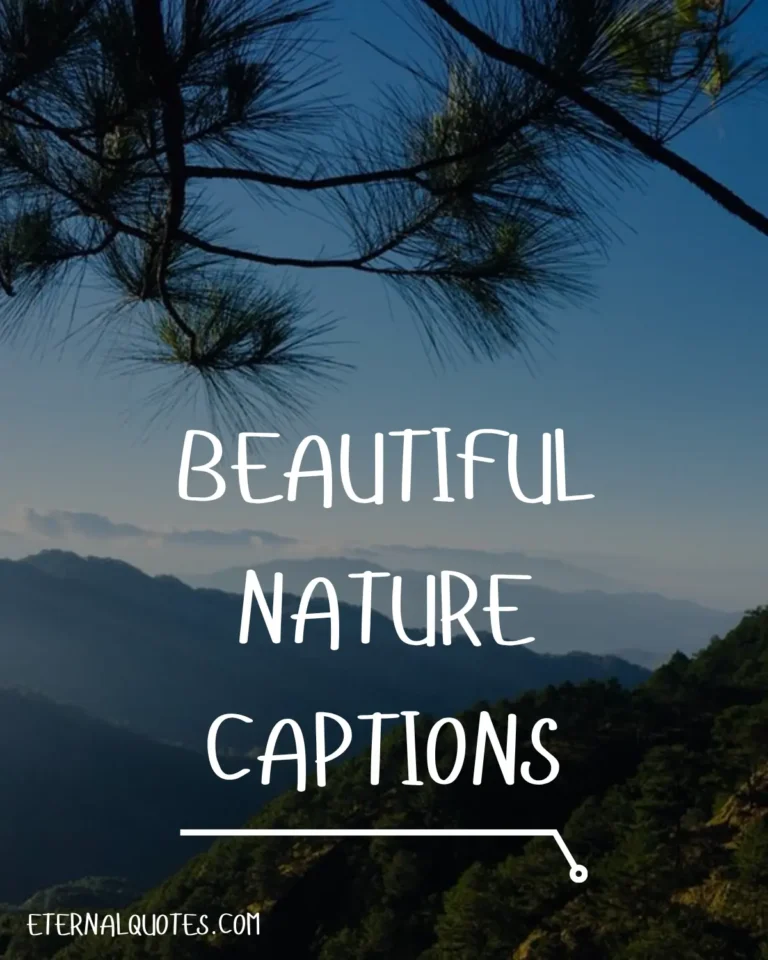 Beautiful nature captions with calm and scenic vibes