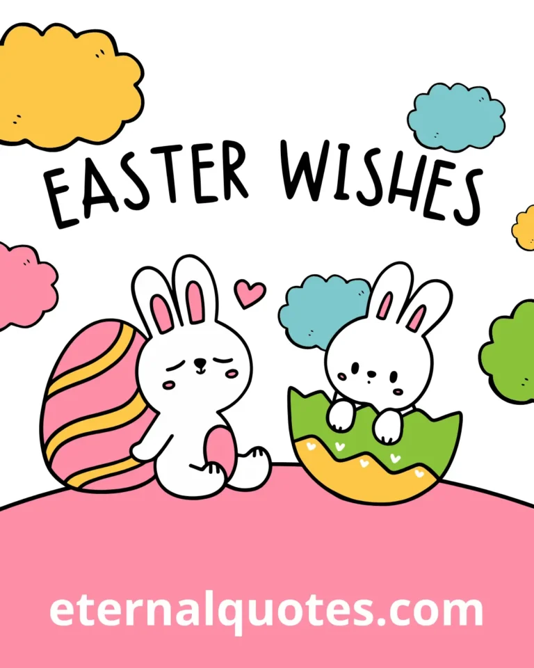 Easter wishes with joy and spring blessings