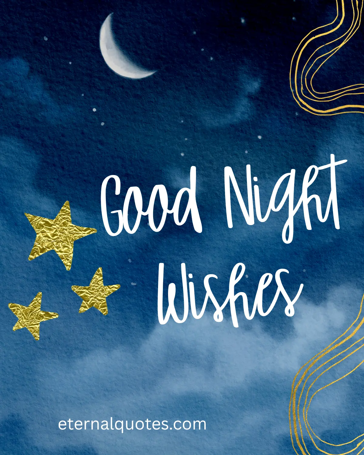 Good night wishes with calm and cozy vibes