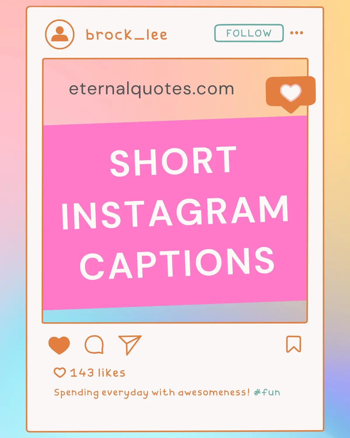 Short Instagram captions with simple and catchy vibes