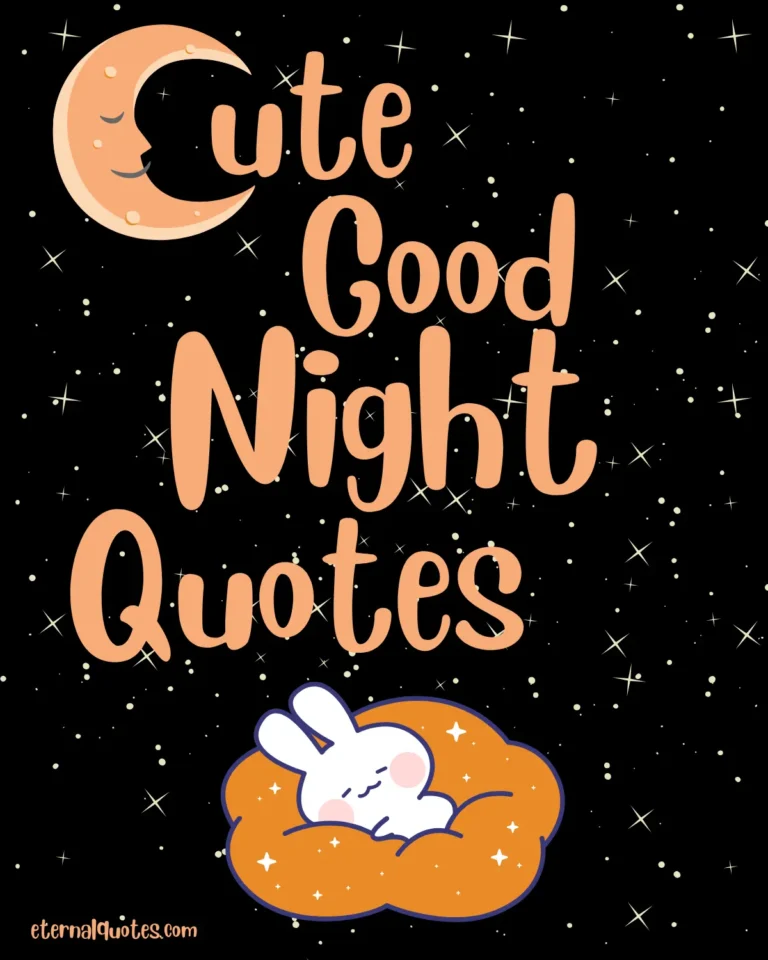 Cute good night quotes with sweet and cozy vibes