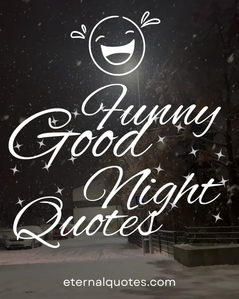 Funny good night quotes with humor and cozy vibes