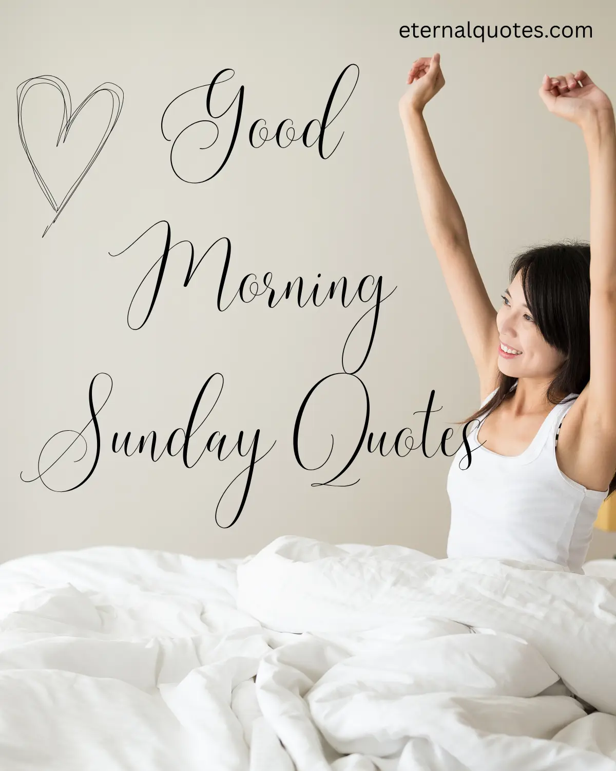 Good morning Sunday quotes with calm and restful vibes