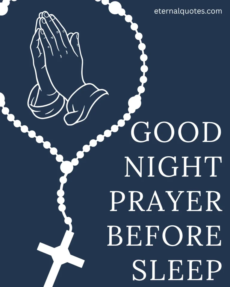 Good night prayer before sleep with peace and calming faith