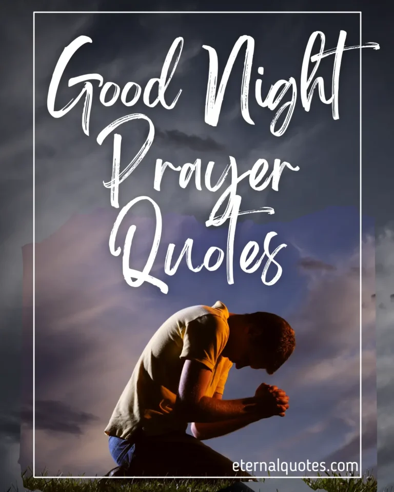 Good night prayer quotes with peace and calming faith