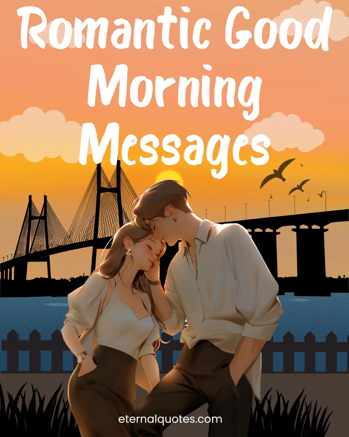 Romantic good morning messages with love and sweet vibes
