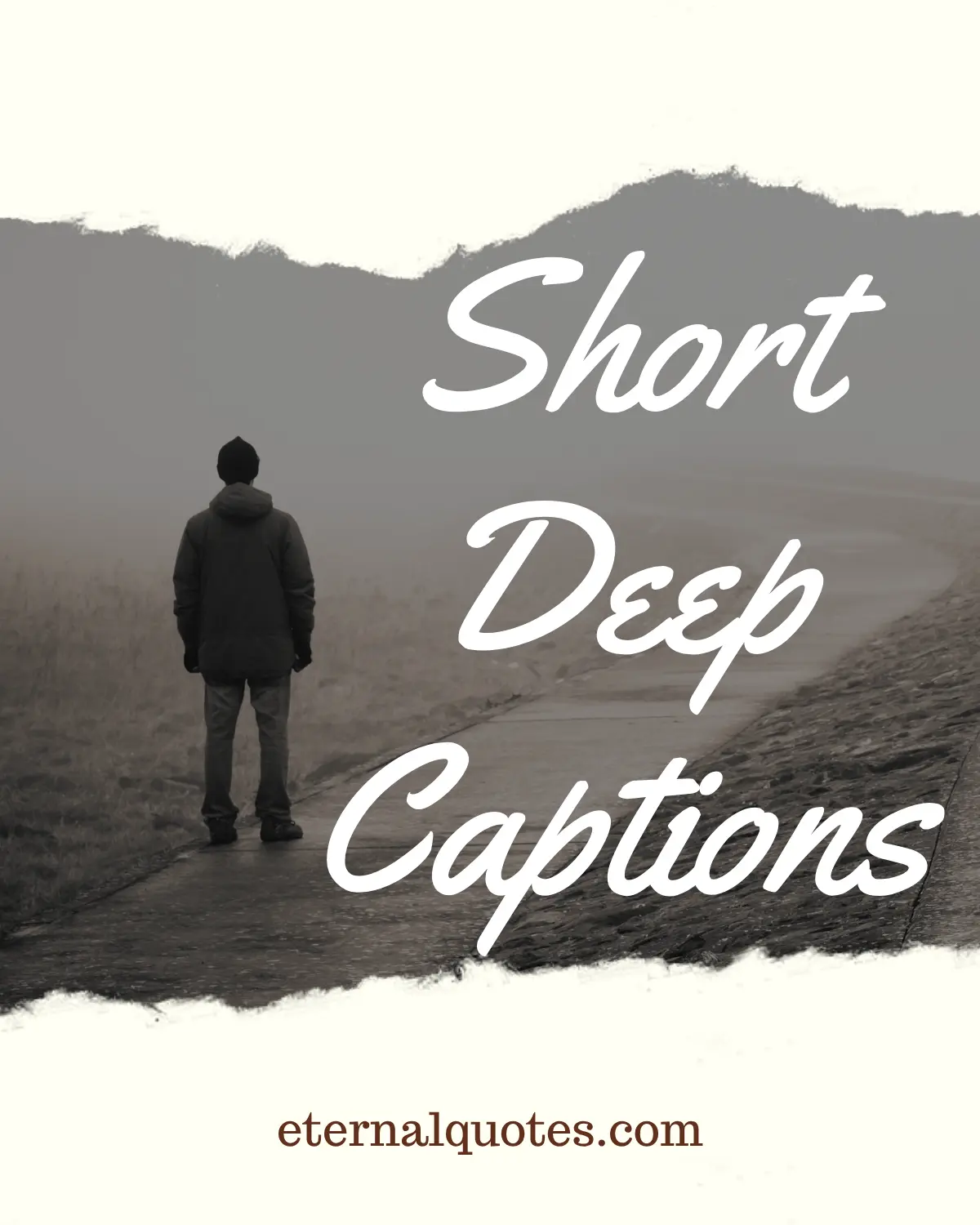 Short deep captions with meaningful and thoughtful vibes