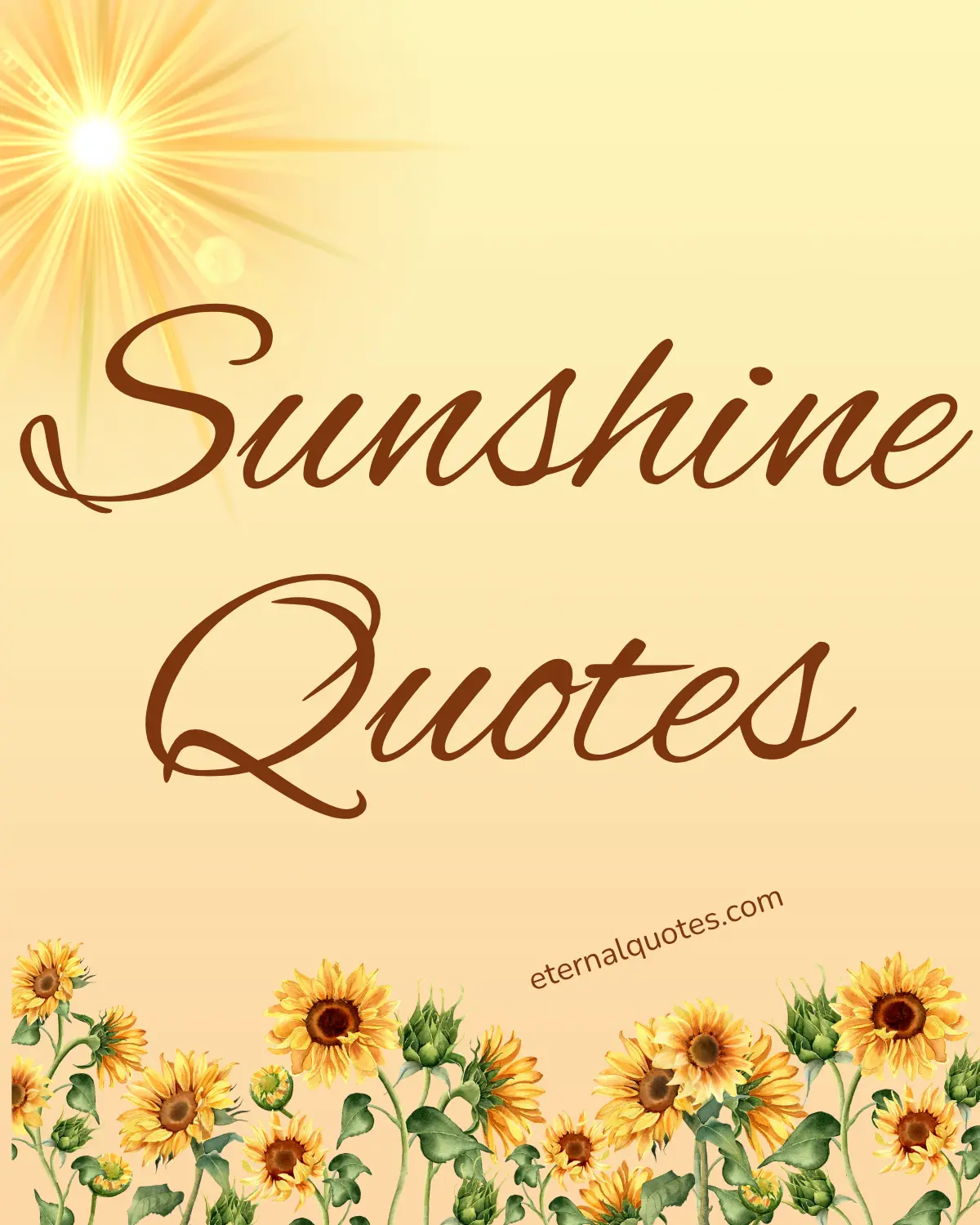 Sunshine quotes with bright and positive vibes