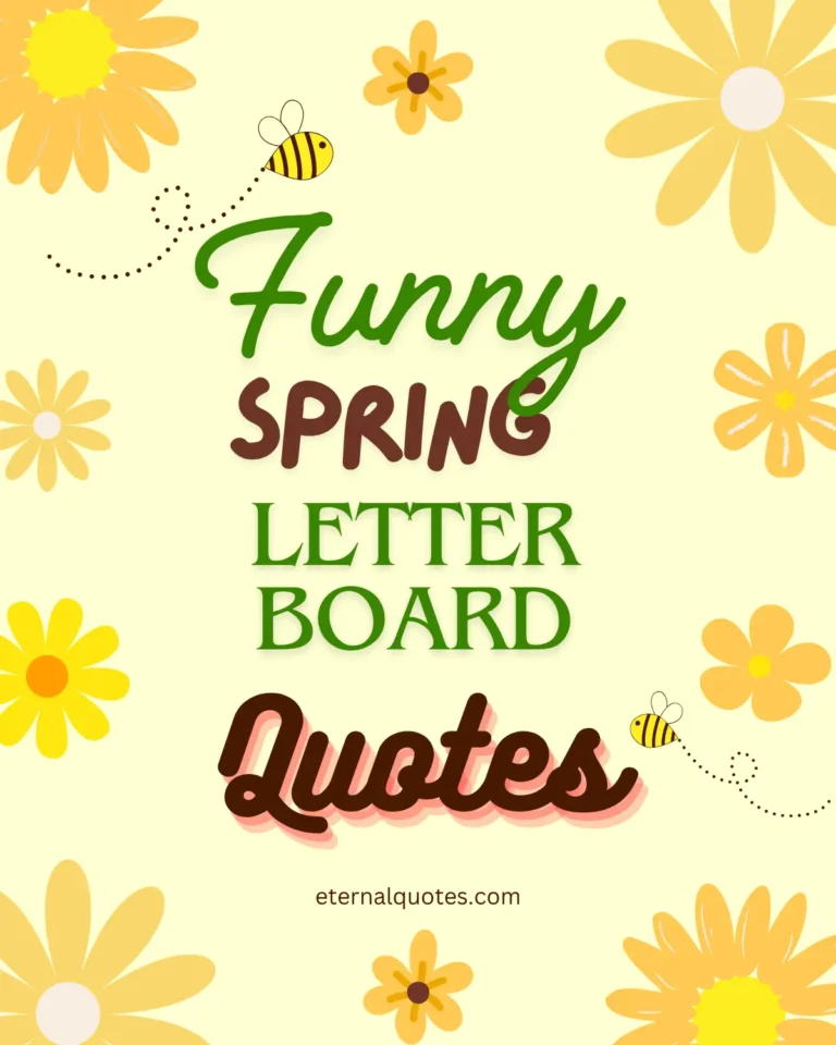 Funny spring letter board quotes with playful and cheerful vibes