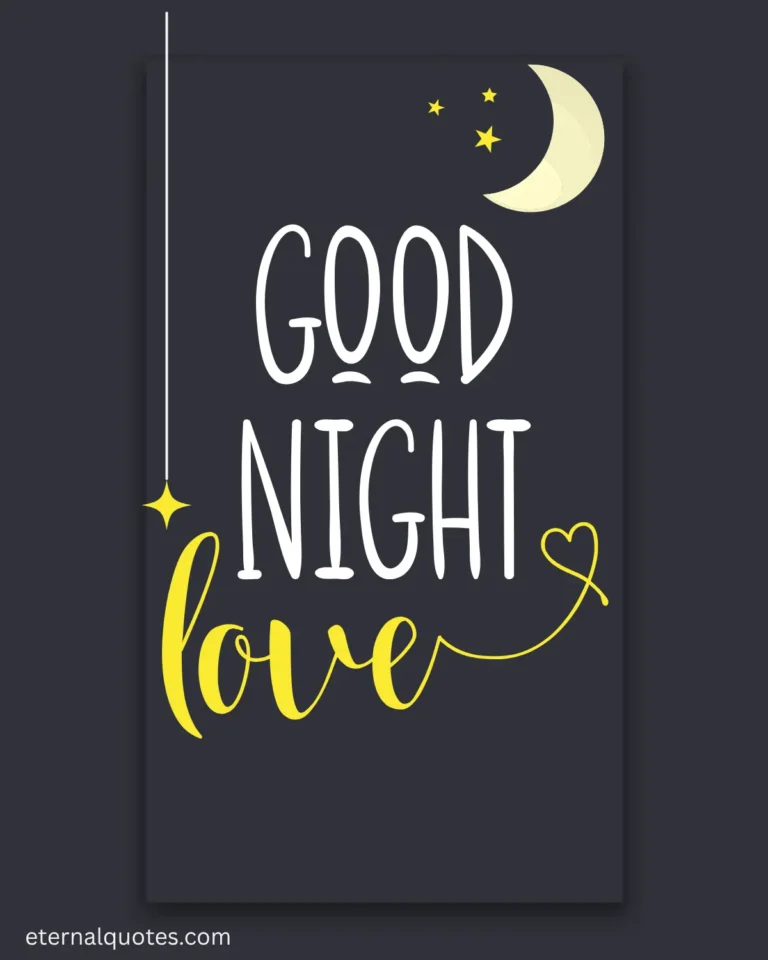 Good night love messages about affection and sweet dreams