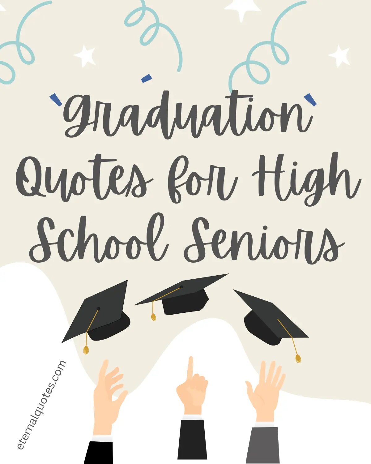 Graduation quotes for high school seniors about achievement and new beginnings