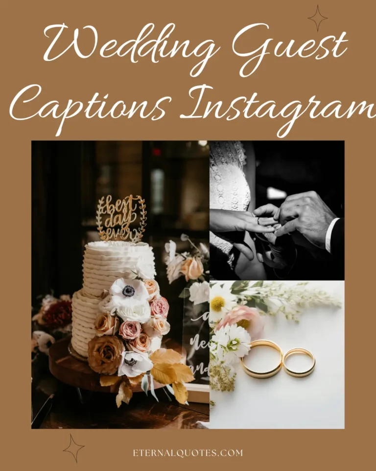 Wedding guest captions Instagram about celebration and love