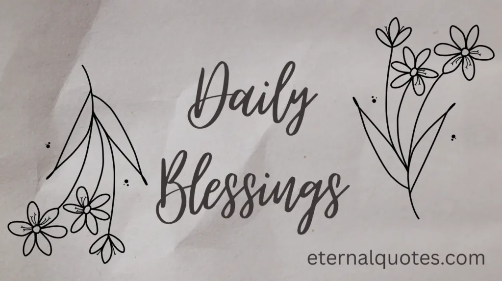 Daily Blessings