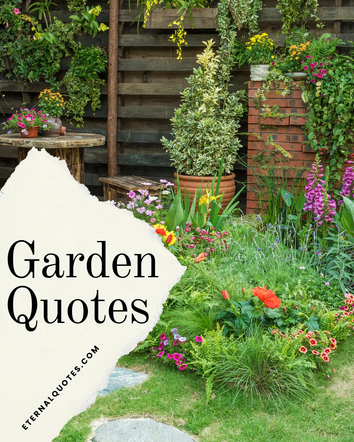 Garden quotes with peaceful and natural vibes