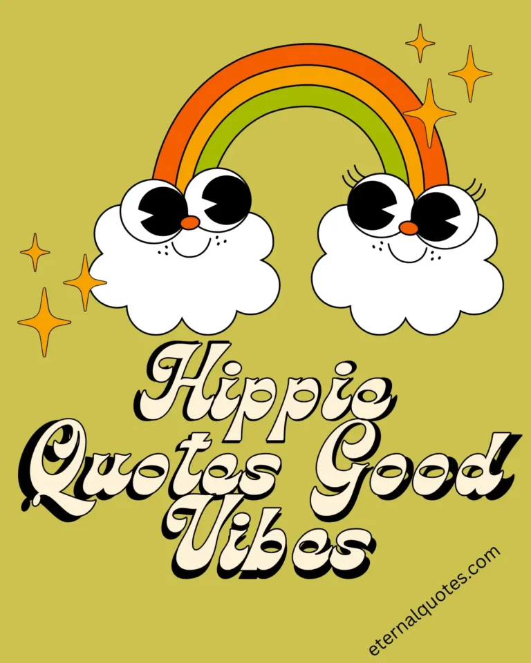 Hippie quotes with peaceful and good vibes