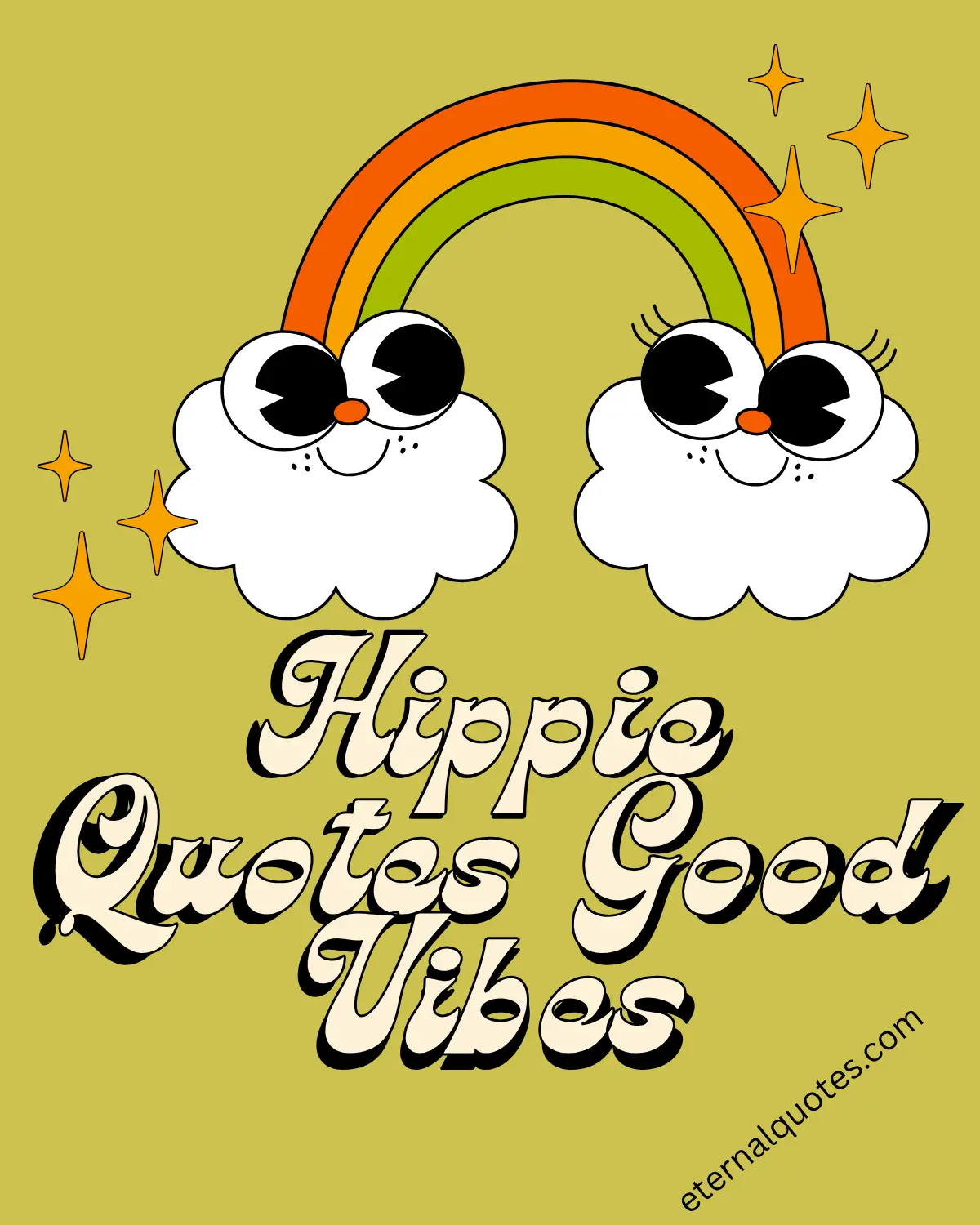 Hippie quotes with peaceful and good vibes
